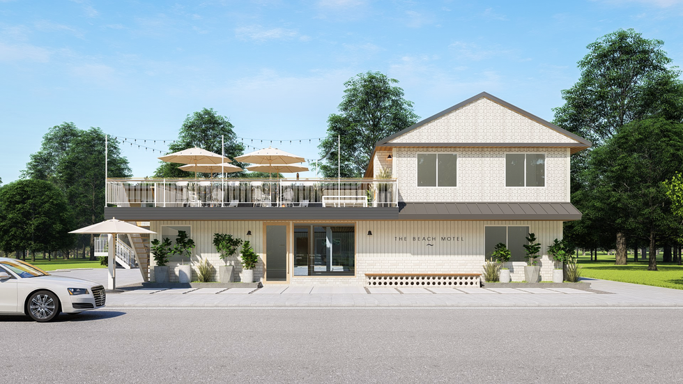 The Beach Motel exterior.