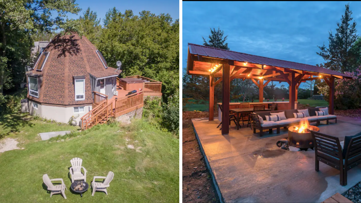 The Beehive. Right: Greenbush Academy.