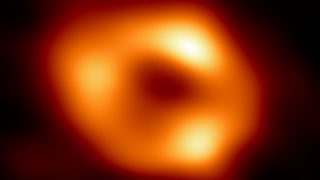 The black hole Sagittarius A* image released by Event Horizon Telescope.