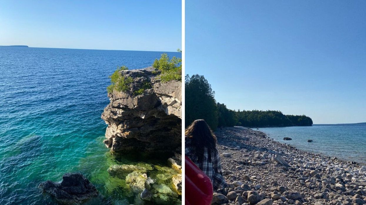 The blue-green waters of Grotto in Bruce Peninsula National Park.