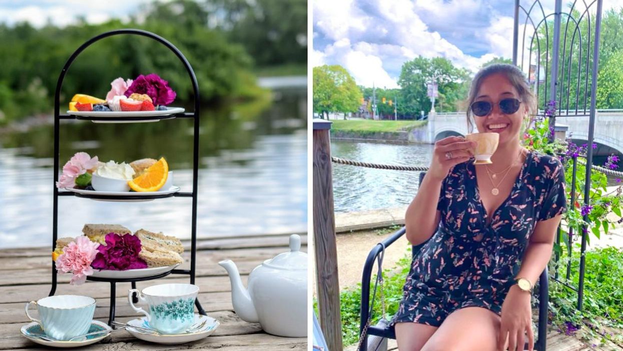 The Boathouse high tea service in Guelph, Ontario.