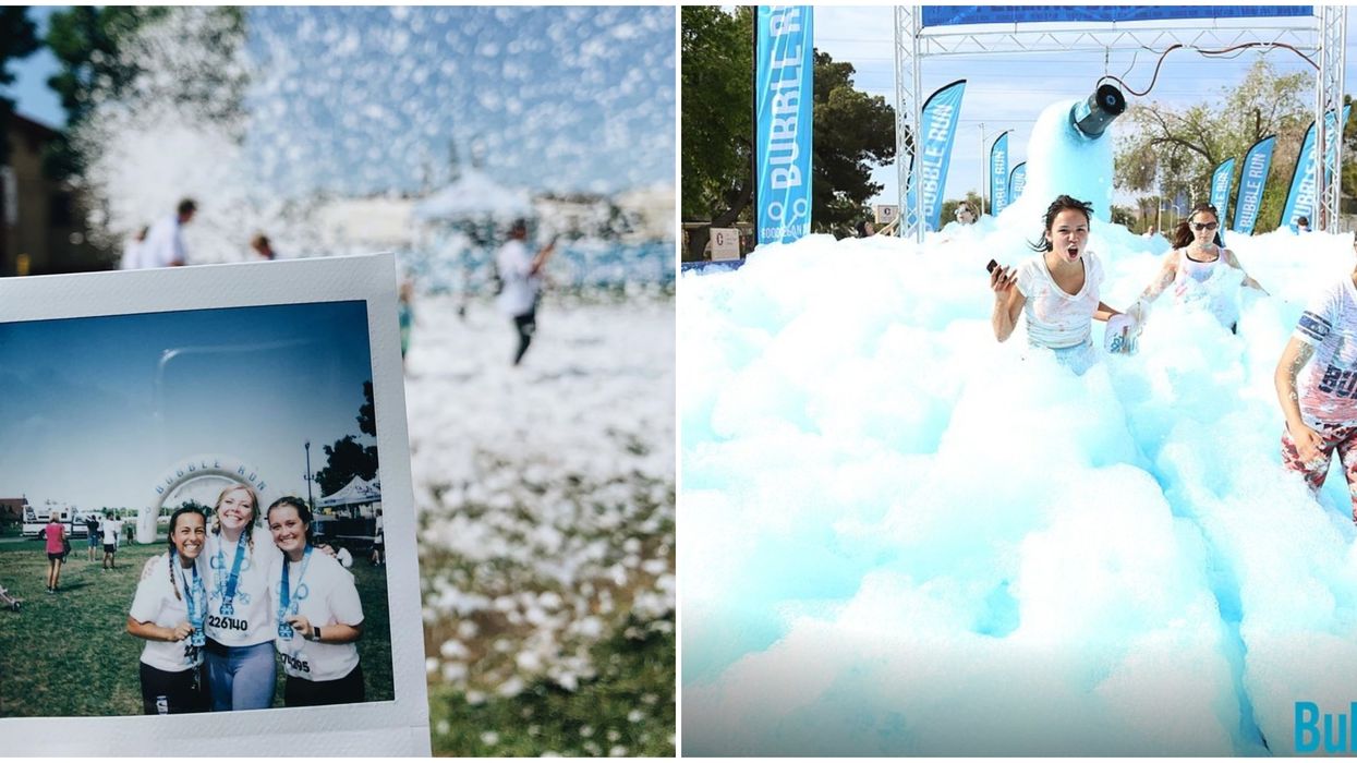 The Bubble Run San Diego Is 3 Miles Of Nonstop Soapy Fun Narcity
