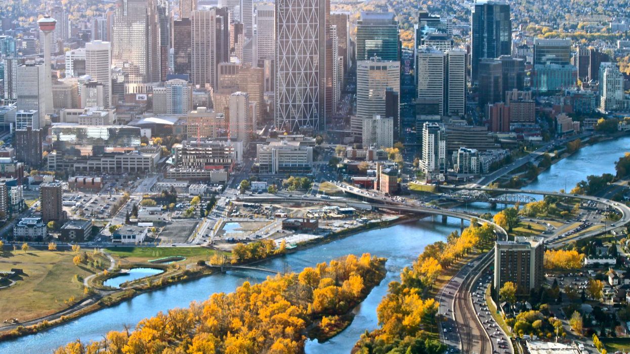 The Calgary city skyline.