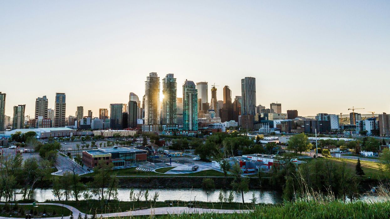 The Calgary skyline in Alberta.