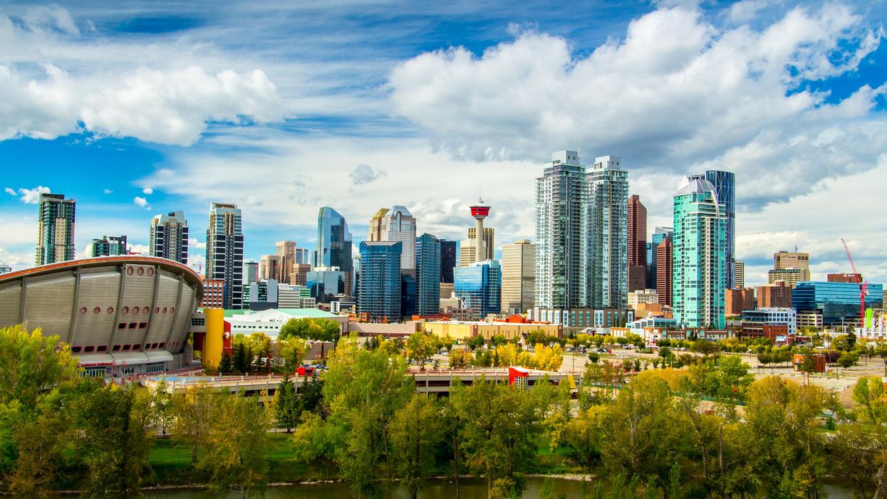 The Calgary skyline.