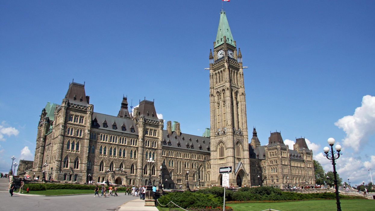 The Canadian Parliament building in Ottawa.
