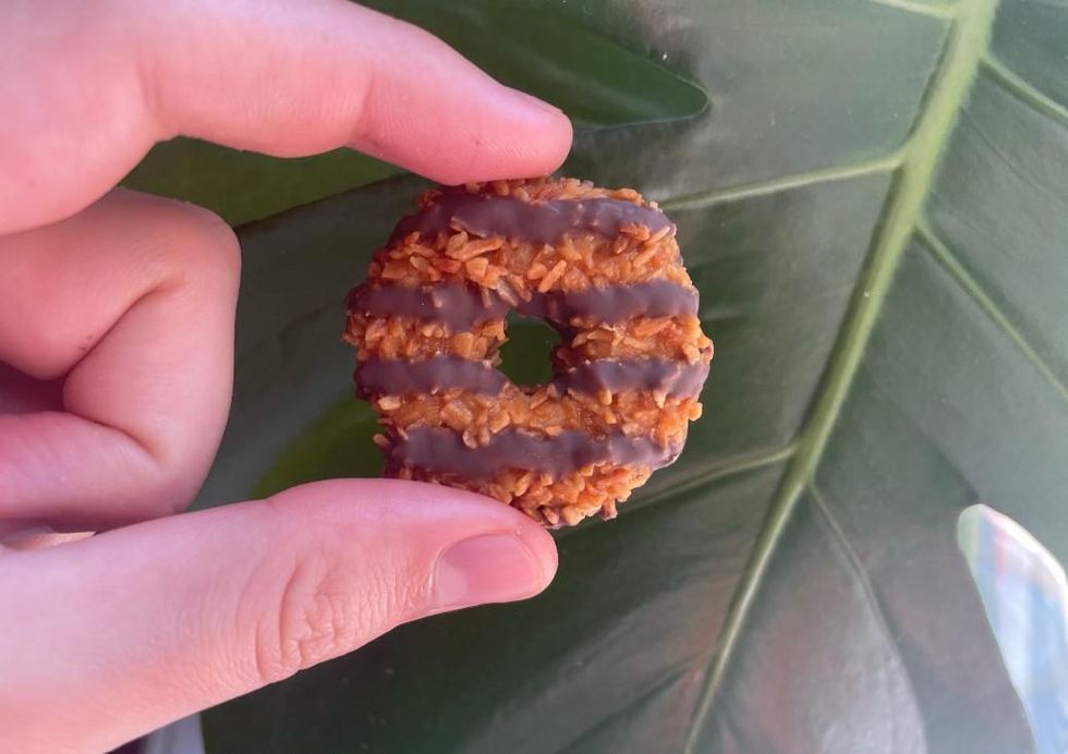 The caramel coconut cookies.