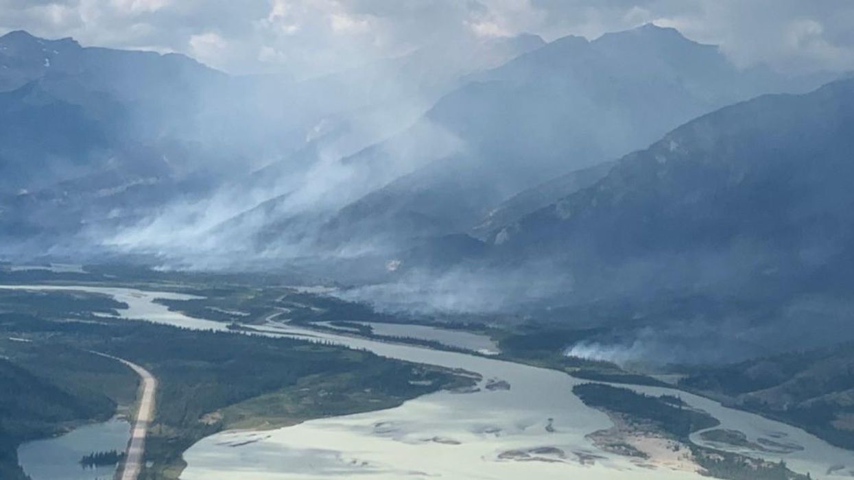 The Chetamon wildfire in Jasper.