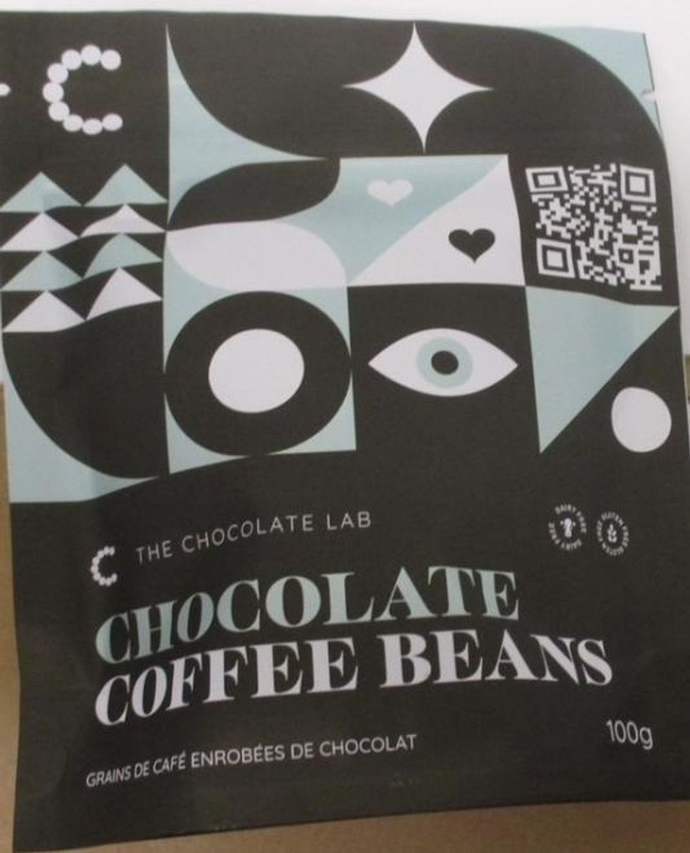 The Chocolate Lab brand Chocolate Coffee Beans.