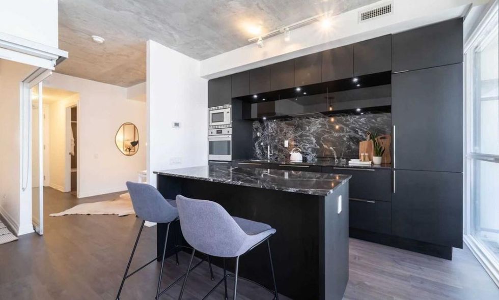 The cleaned-up kitchen area.