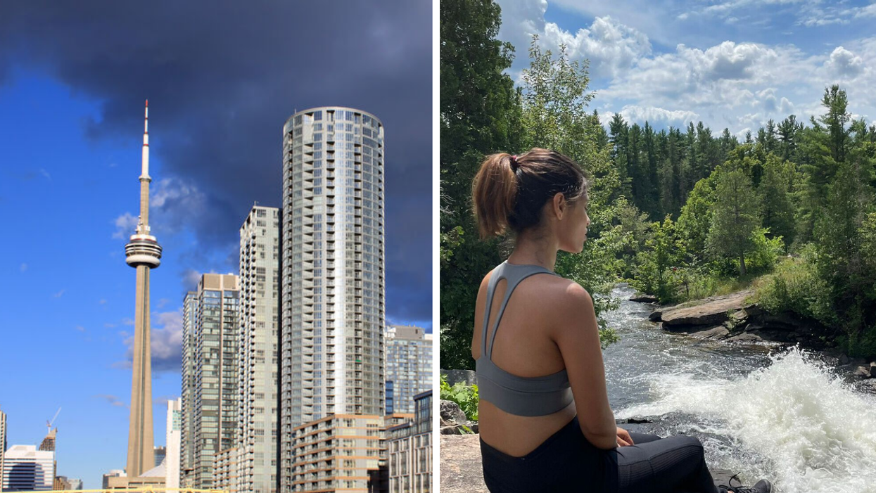 The CN Tower in Toronto. Right: Janice Rodrigues.