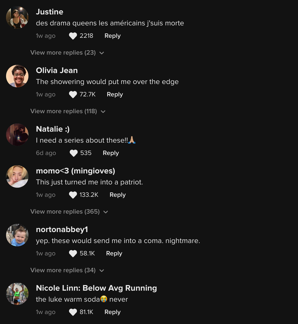 The comment section on Roya's viral TikTok video.