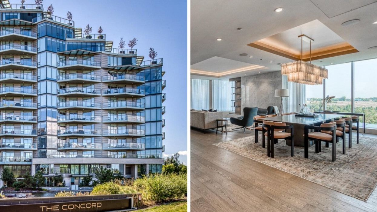The Concord building in Calgary is home to the city's most expensive condo.