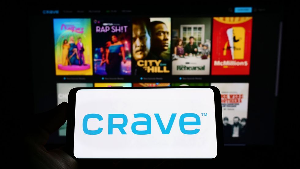 The Crave logo and home page.