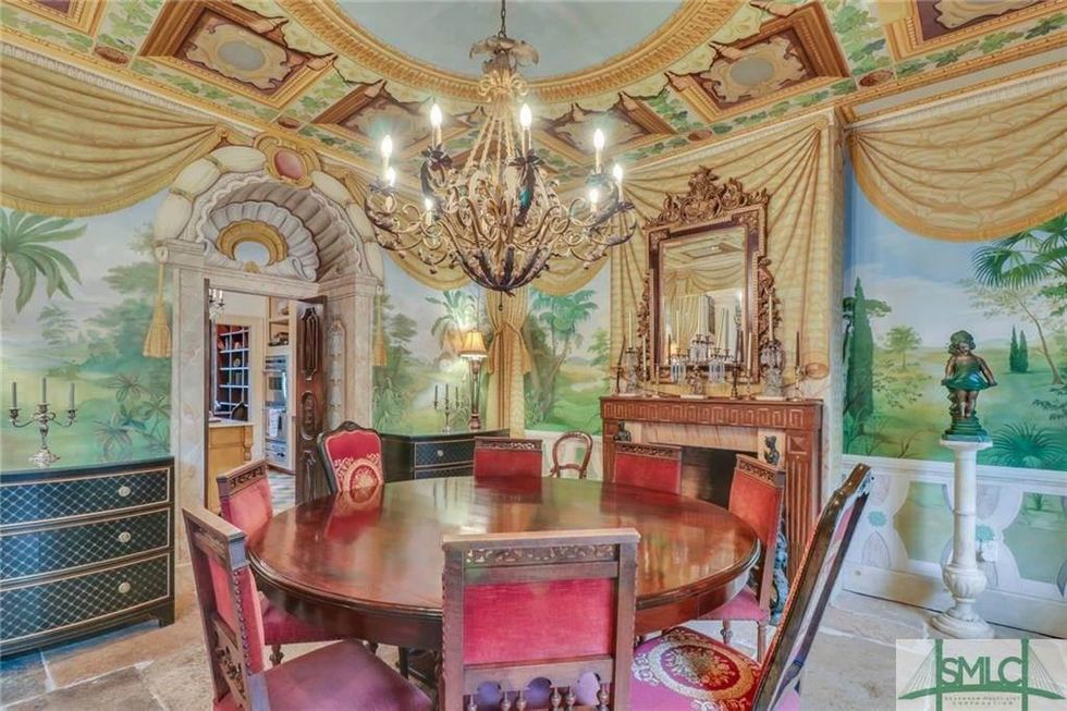 The dining area. 