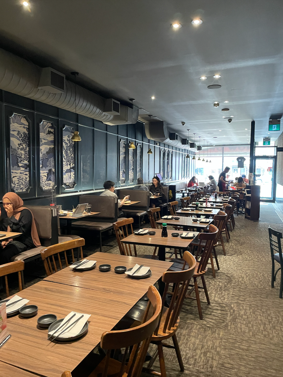 The dinning room at August 8.