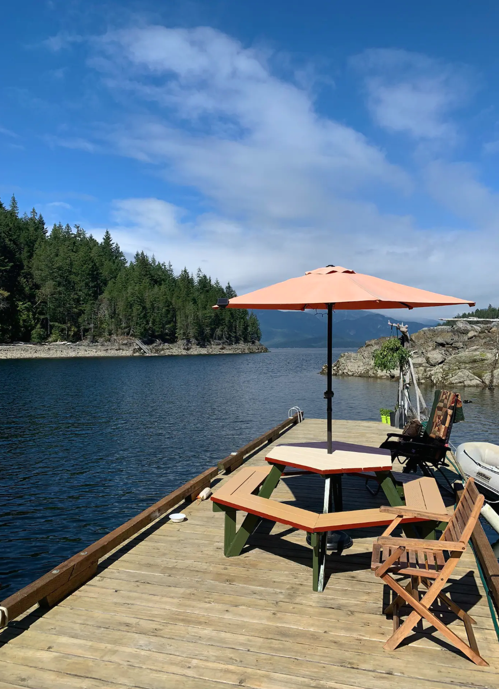 The dock at the island.