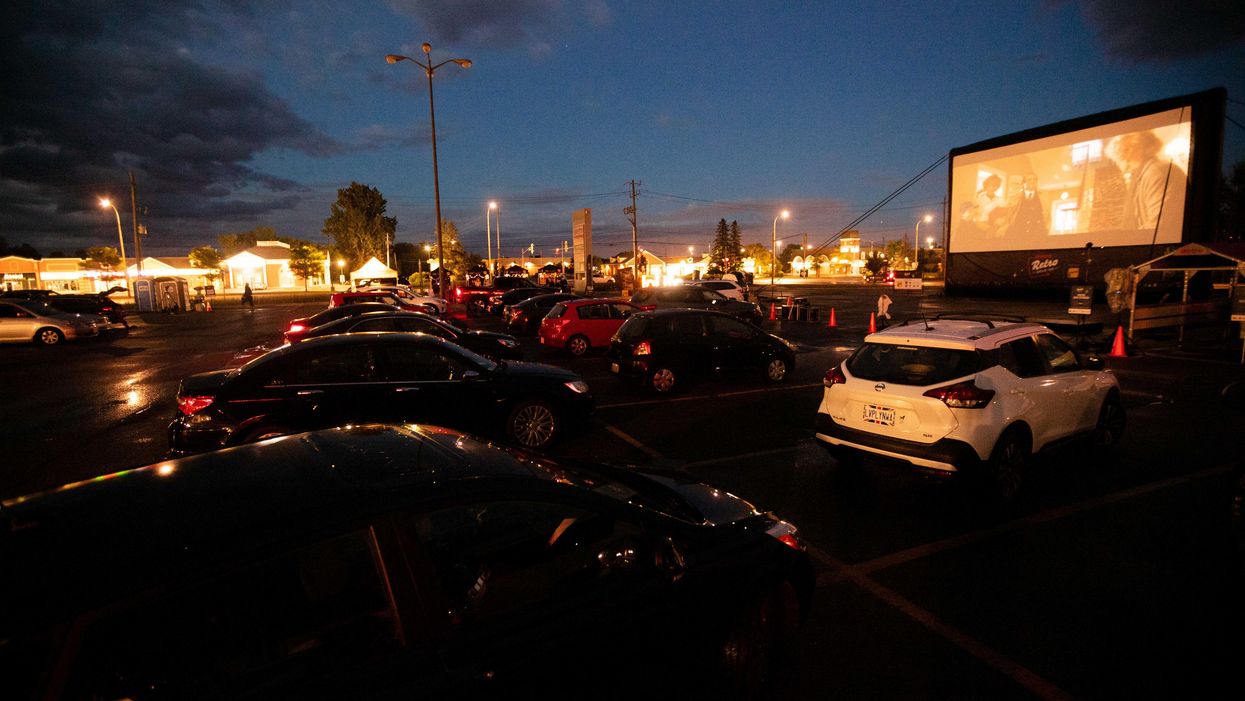 The drive-in theatre in Orangeville last summer.