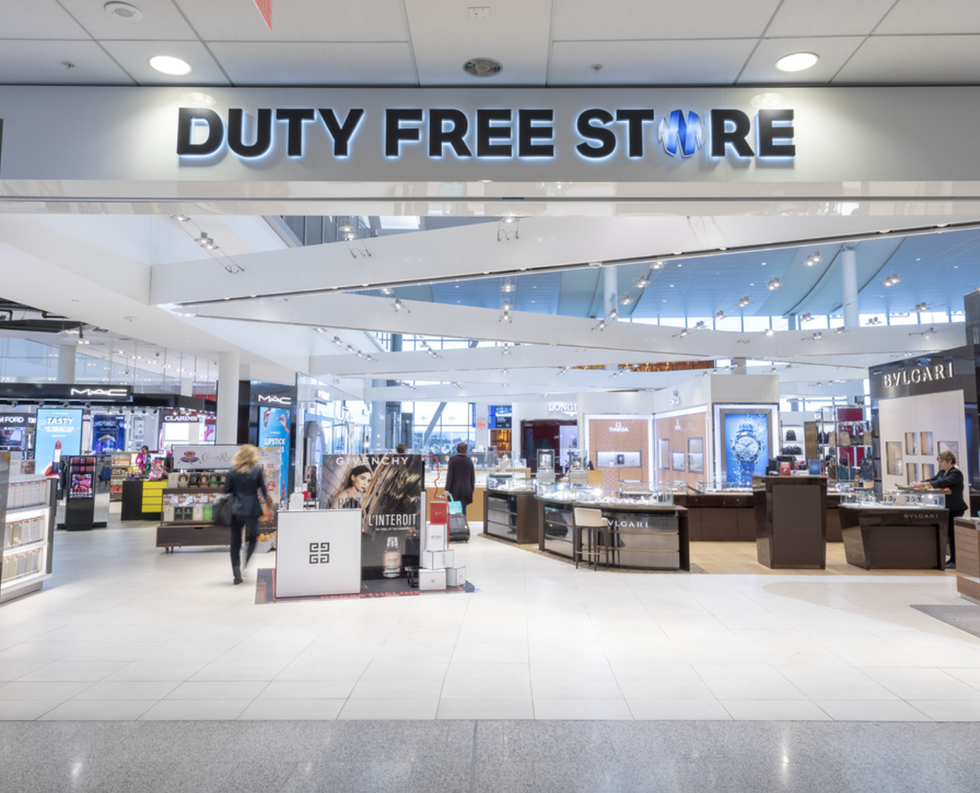 The duty free store at Toronto Pearson Airport.