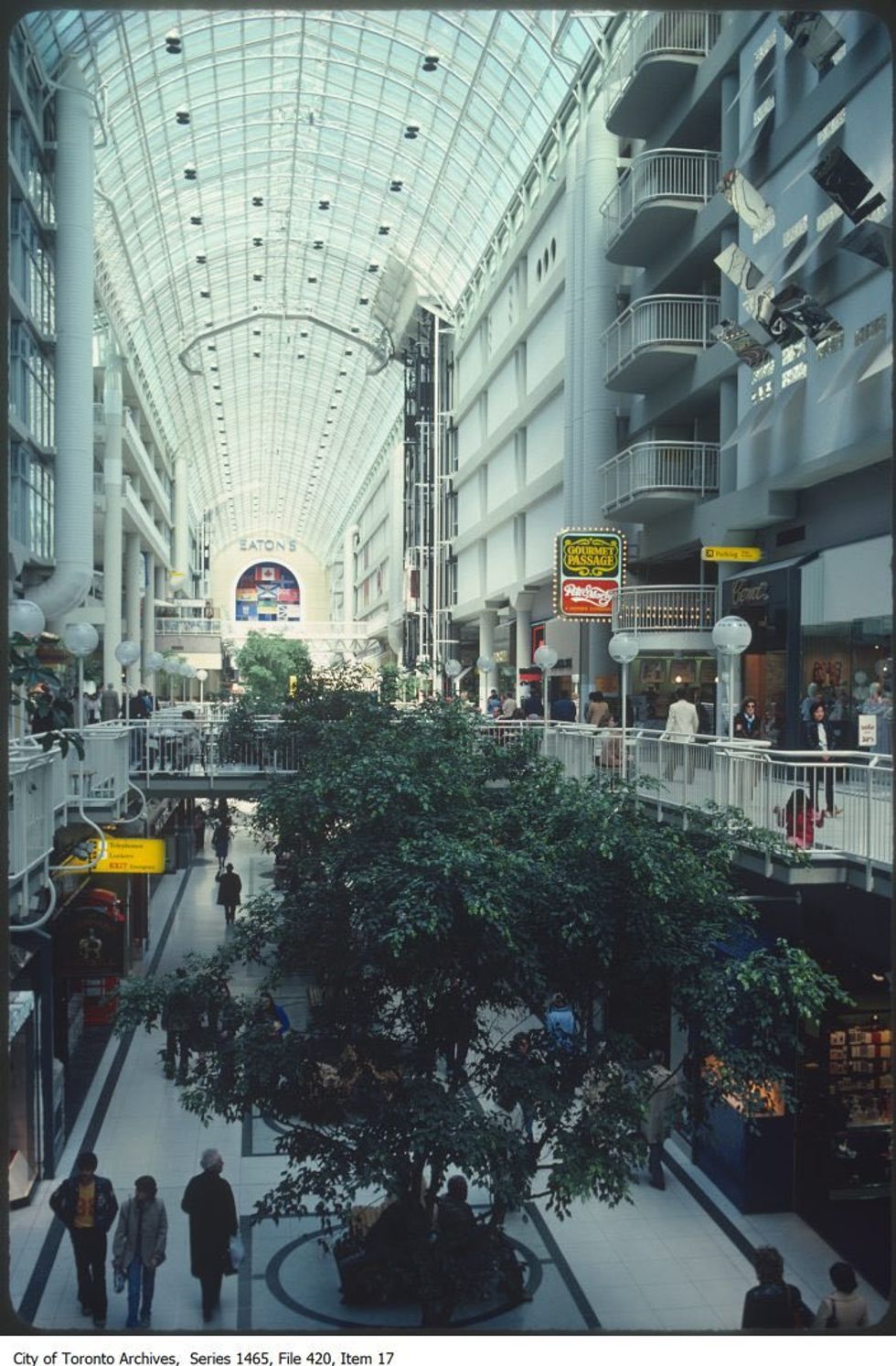 The Eaton Centre in 1980