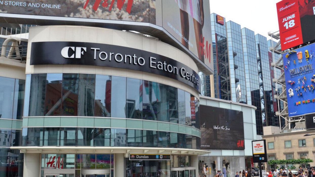 The Eaton Centre in Toronto.