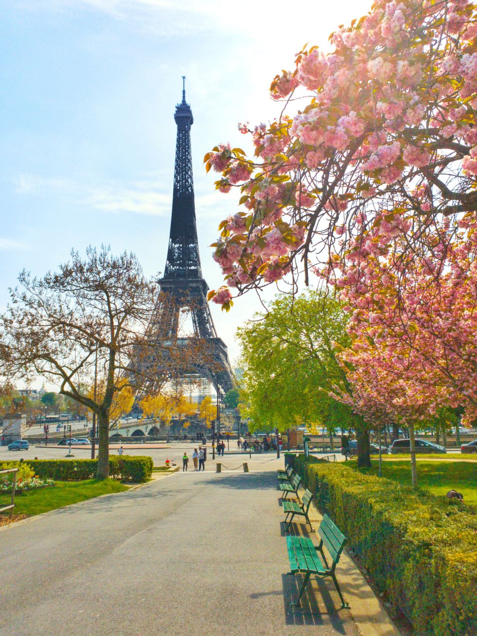 The Eiffel Tower in Paris, France. \u200b