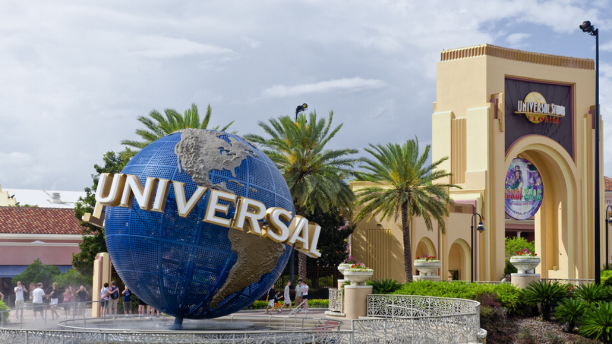 The entrance to Universal Studios.