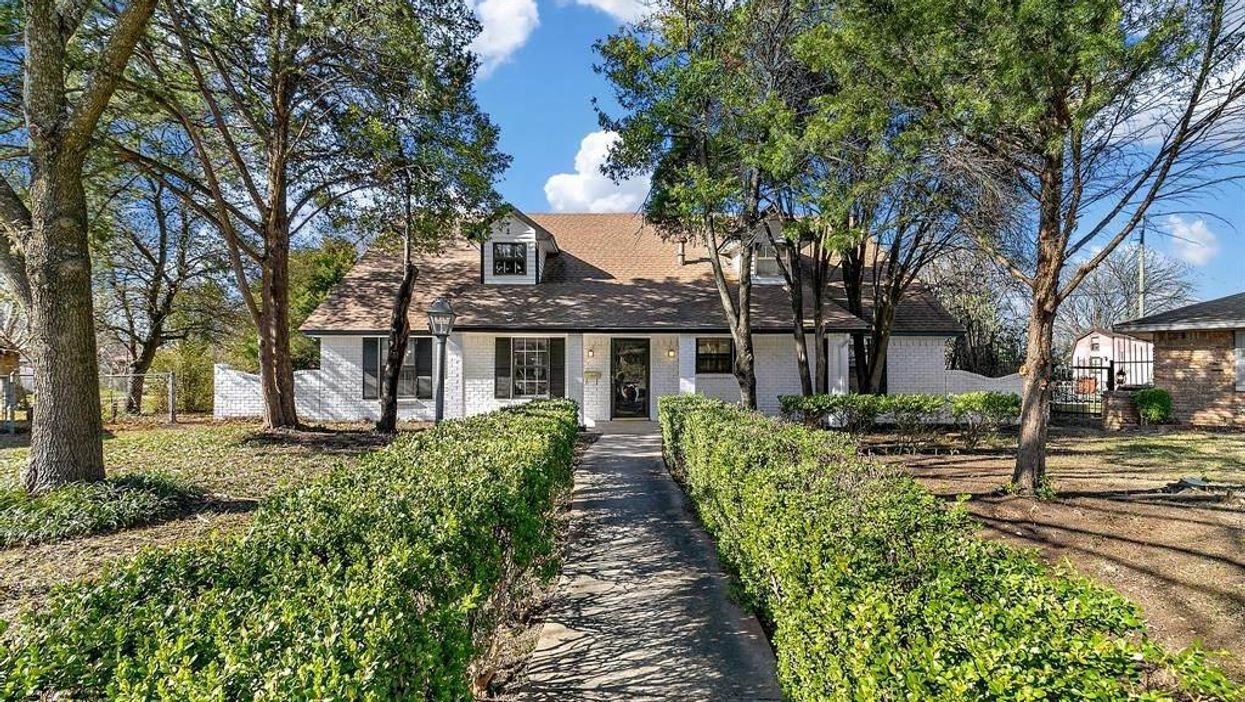 The exterior of 5767 Marblehead Drive in Dallas, TX.