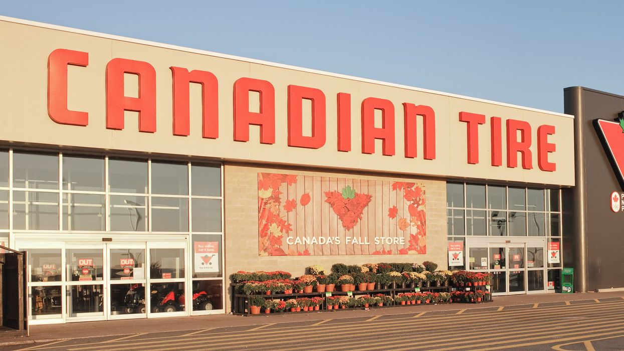 The exterior of a Canadian Tire.