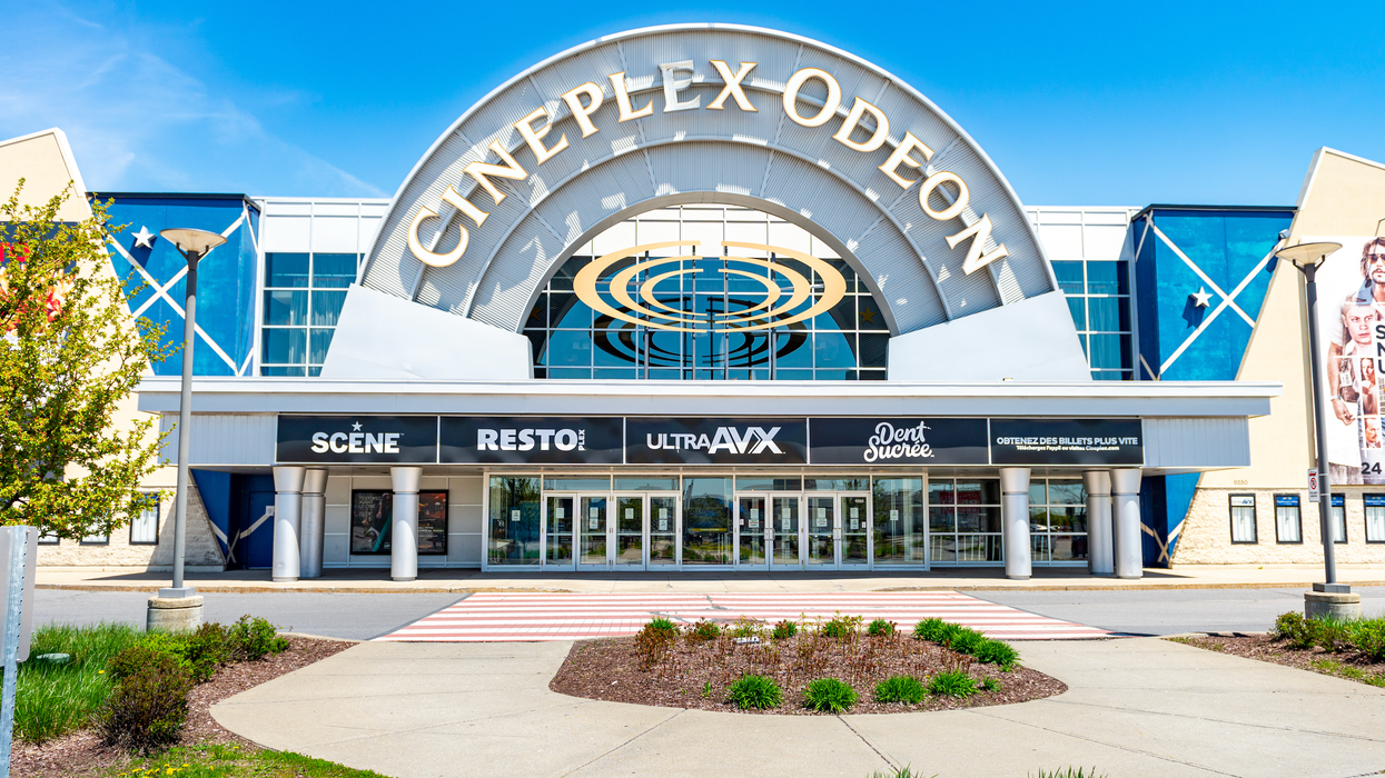 The exterior of a Cineplex location in Canada.