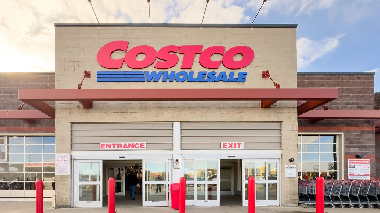 The exterior of a Costco store in Canada.