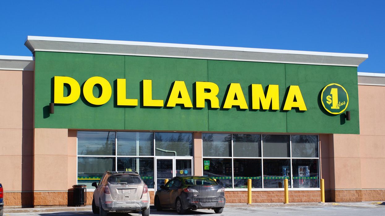 The exterior of a Dollarama.