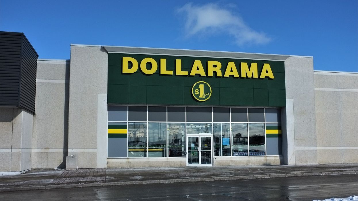 The exterior of a Dollarama.