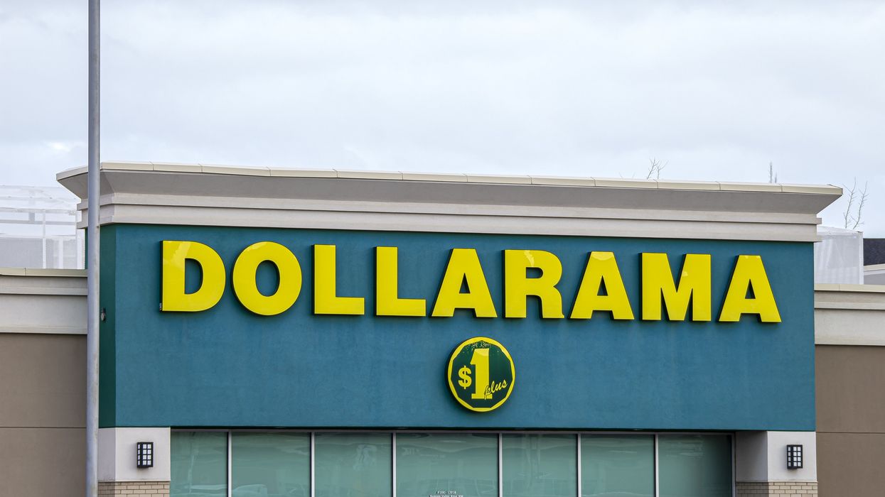 The exterior of a Dollarama.