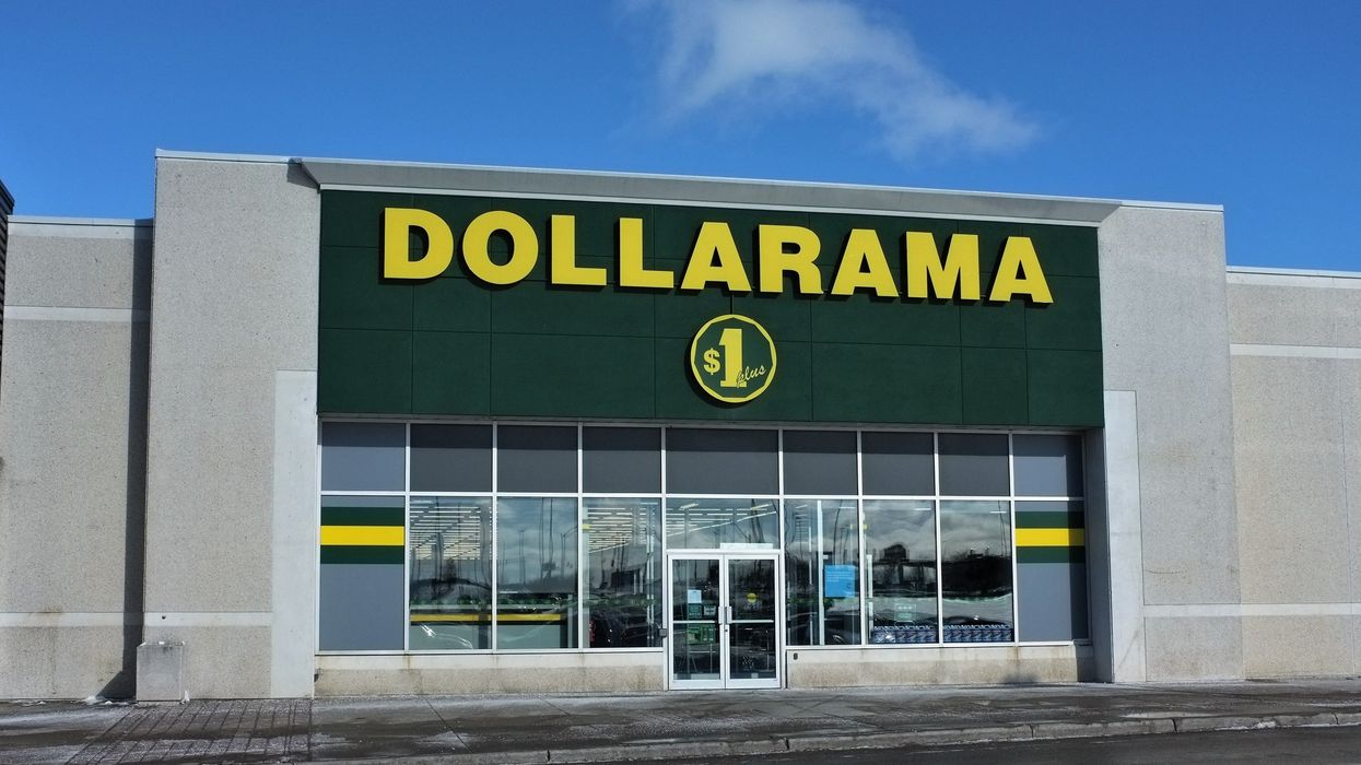 The exterior of a Dollarama.