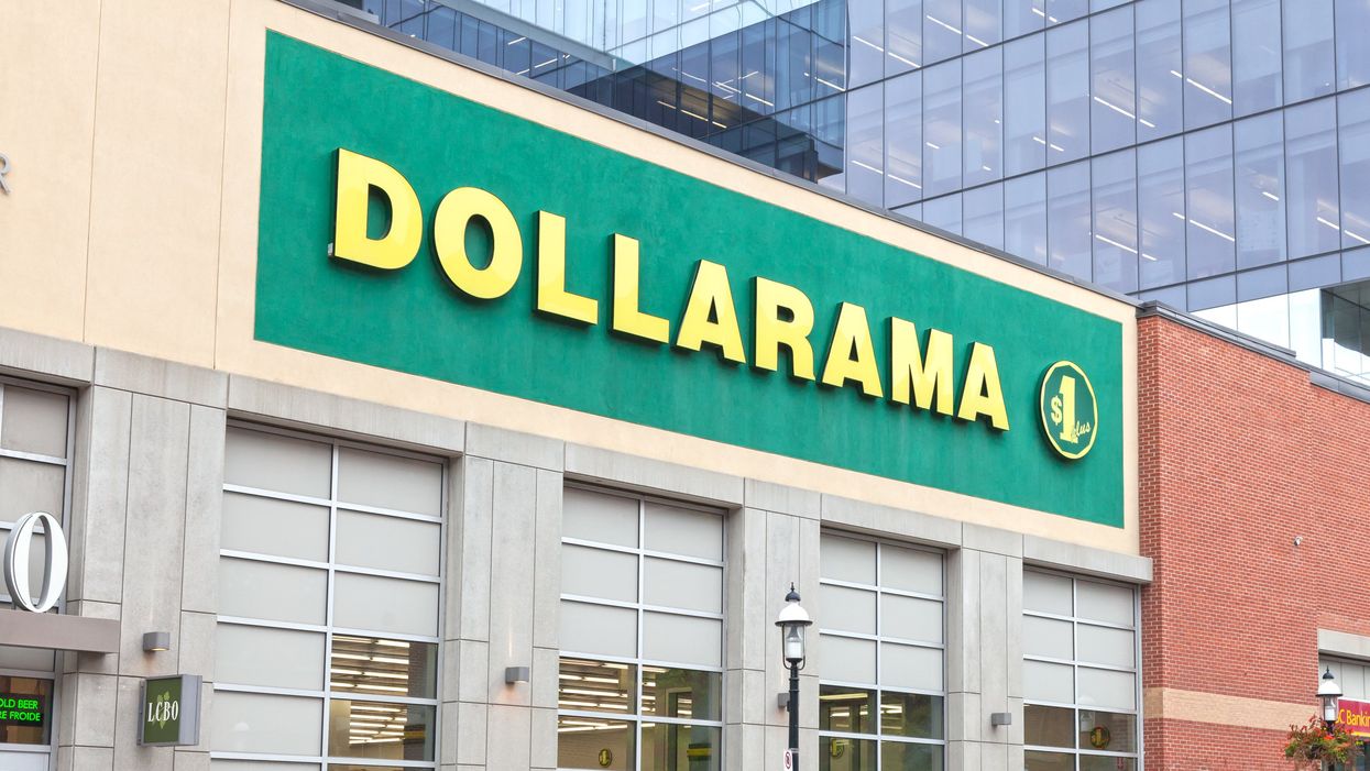 The exterior of a Dollarama.