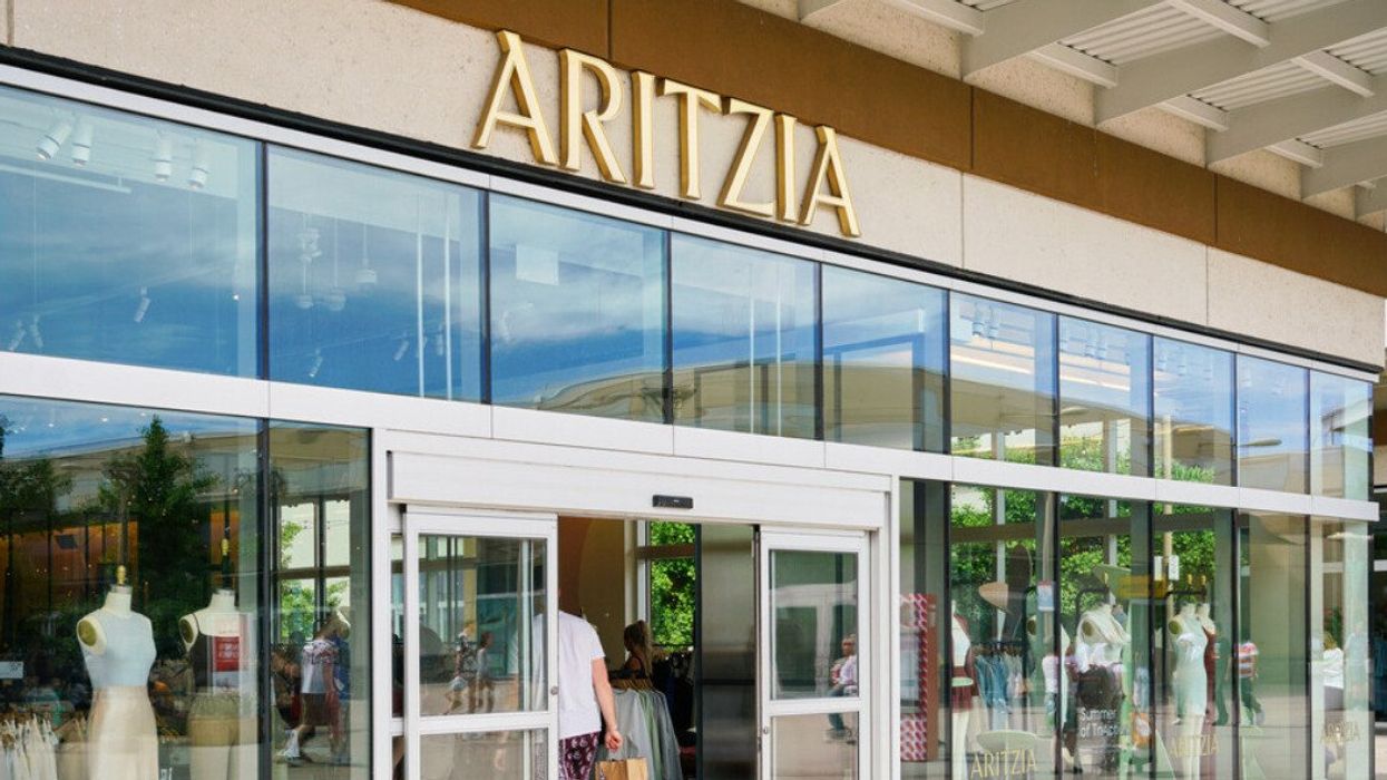 The exterior of an Aritzia store.