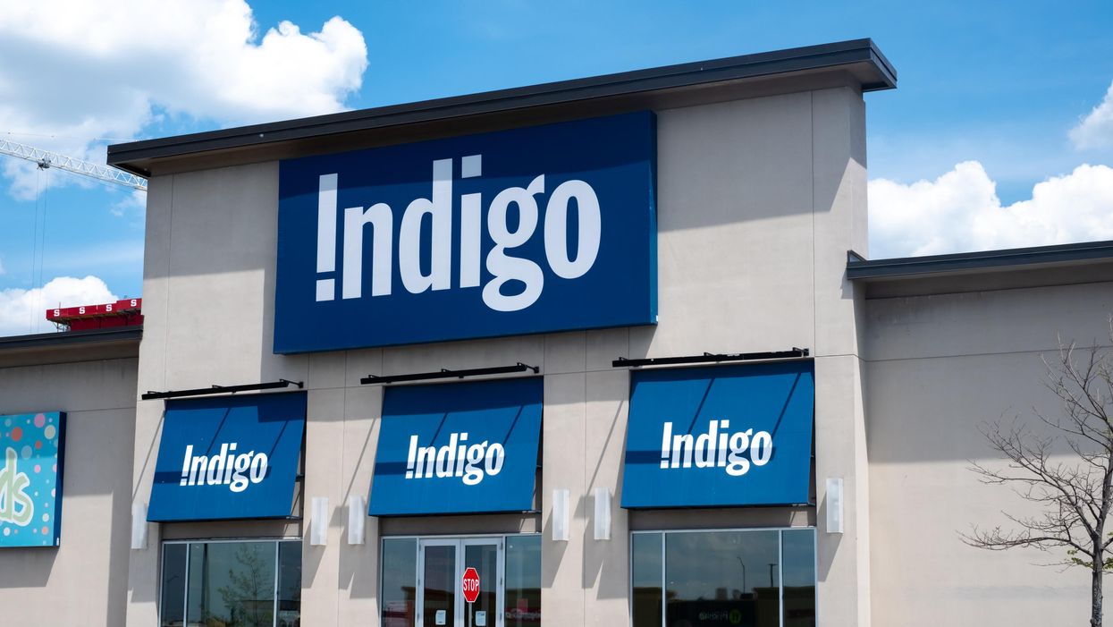 The exterior of an Indigo store.