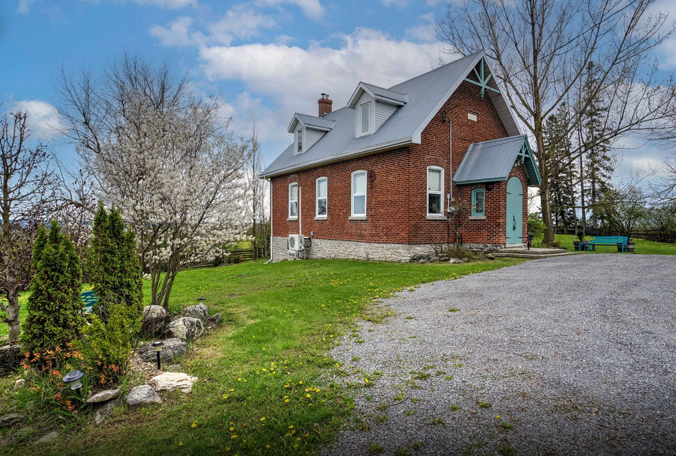 The exterior of the home.