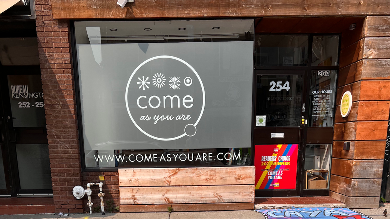 The exterior of Toronto sex store Come As You Are in Kensington Market.