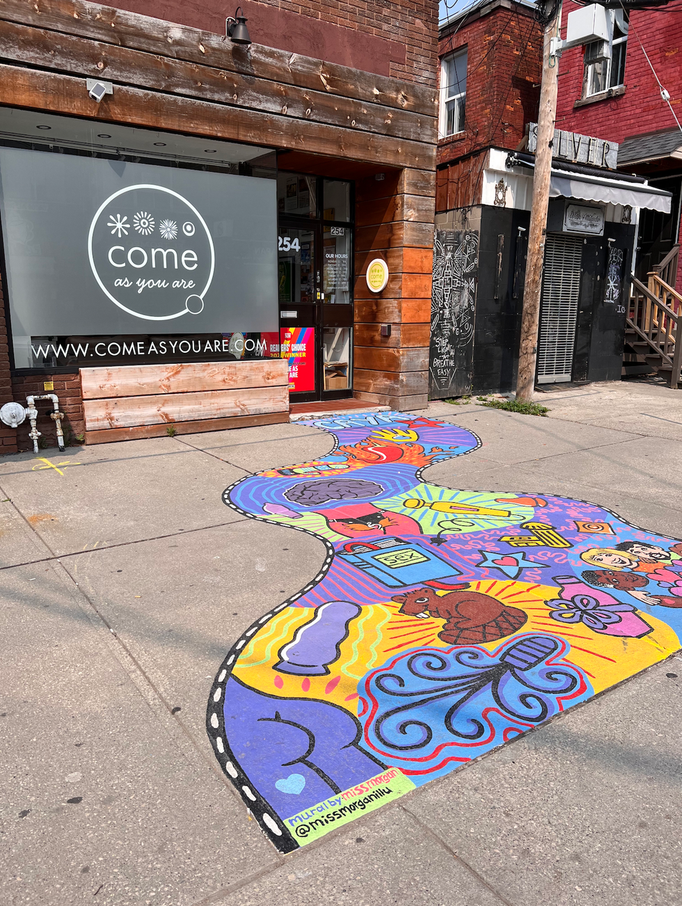 The exterior of Toronto sex store Come As You Are in Kensington Market.