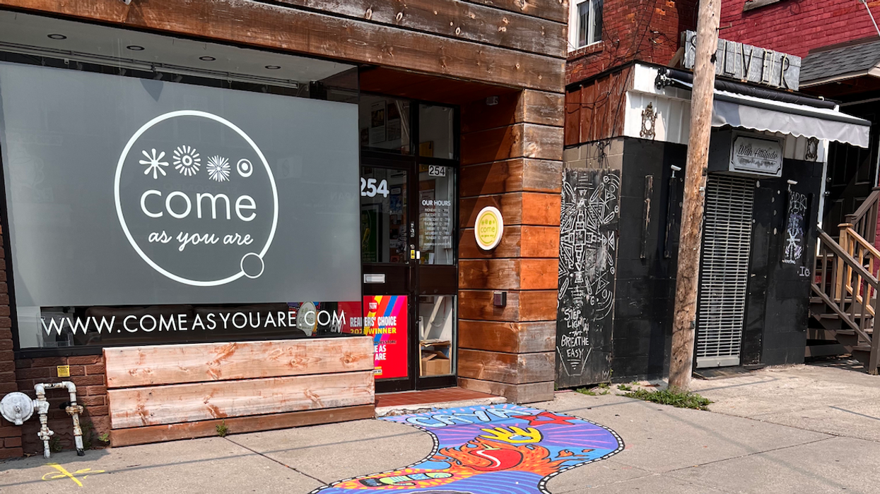 The exterior of Toronto sex store Come As You Are in Kensington Market.