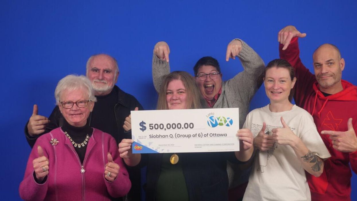 The family of Lotto Max Winners in Ontario.