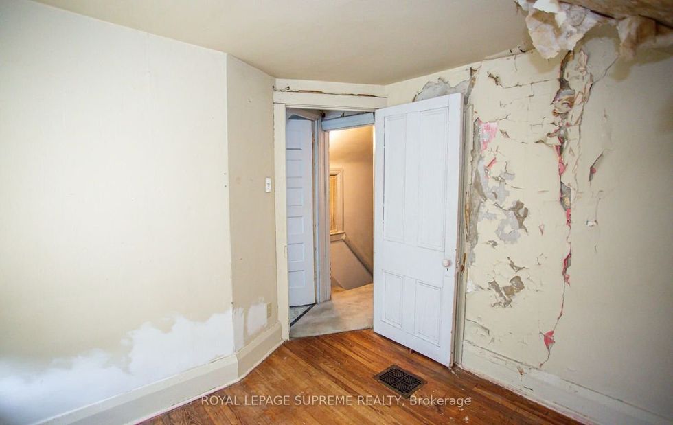 The fixer-upper interior of 46 Pritchard Avenue.