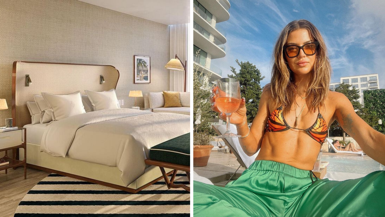 The Four Seasons Fort Lauderdale. Right: A woman at the Tampa Edition.