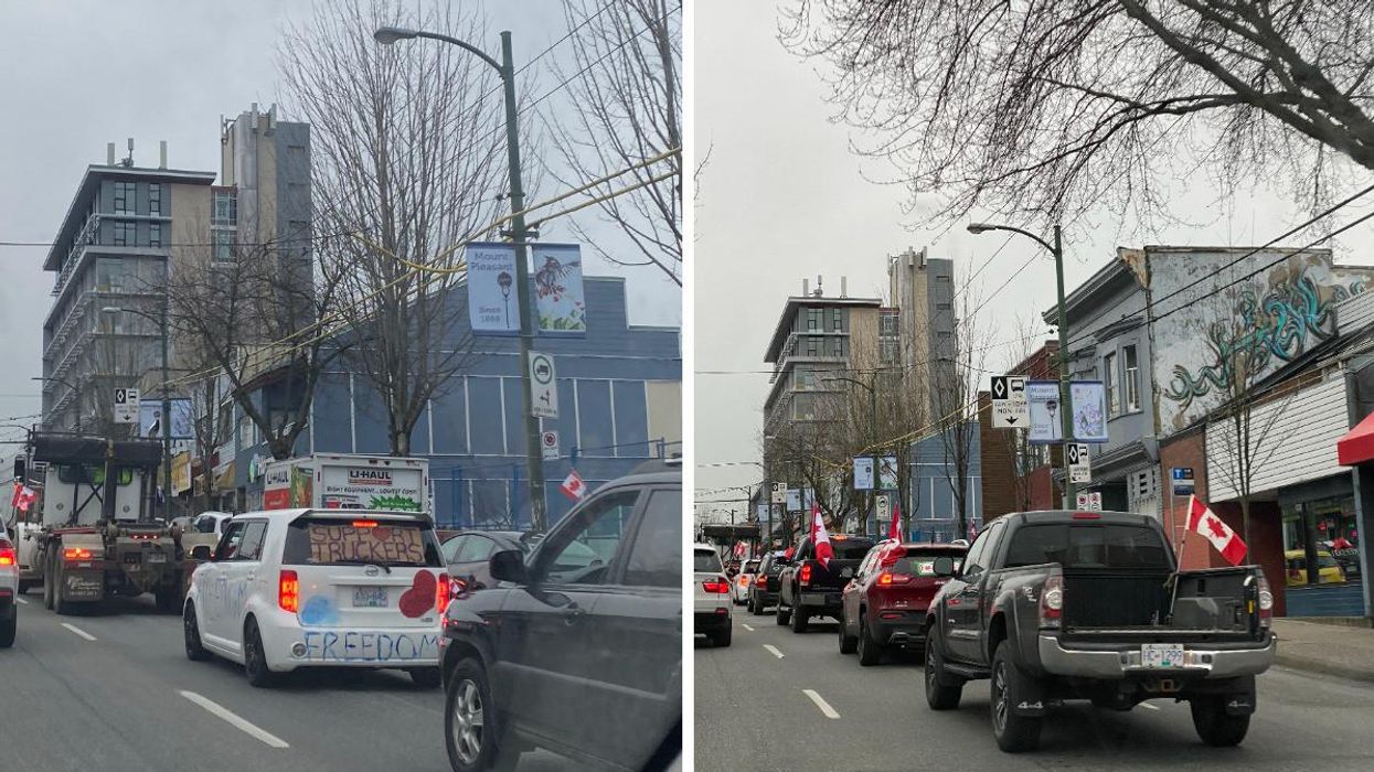 The Freedom Convoy Took Over Metro Vancouver & These Photos Show How Chaotic Things Got