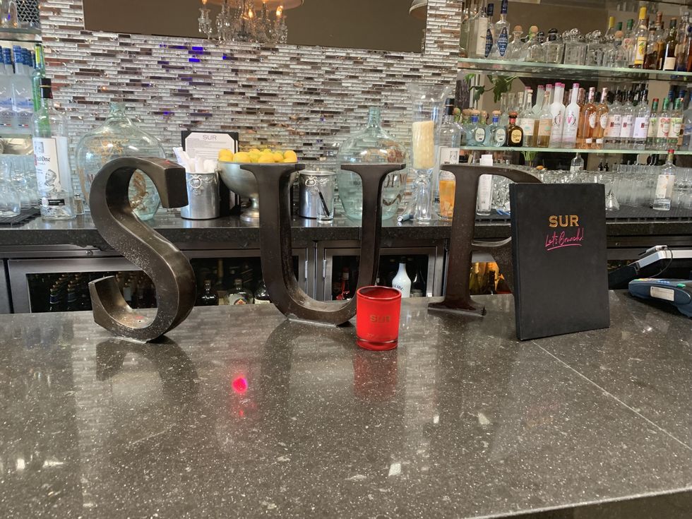 The front bar at SUR.