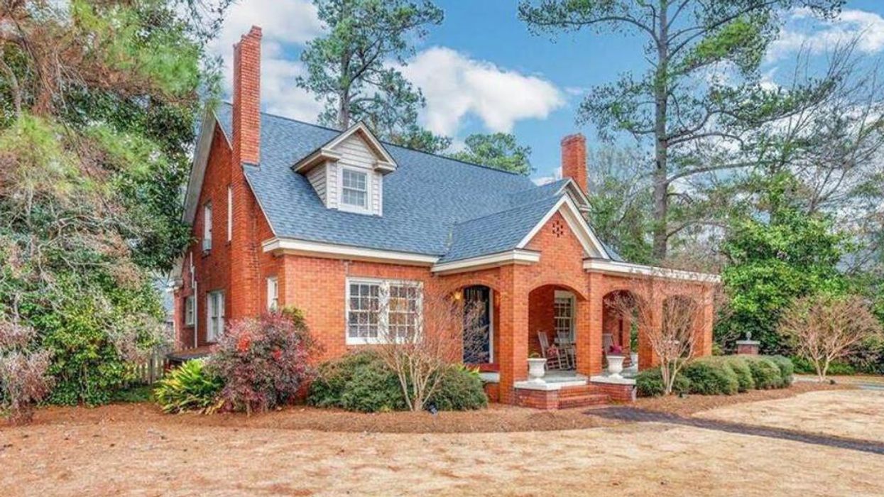 The front exterior of the home in Lumberton, NC.