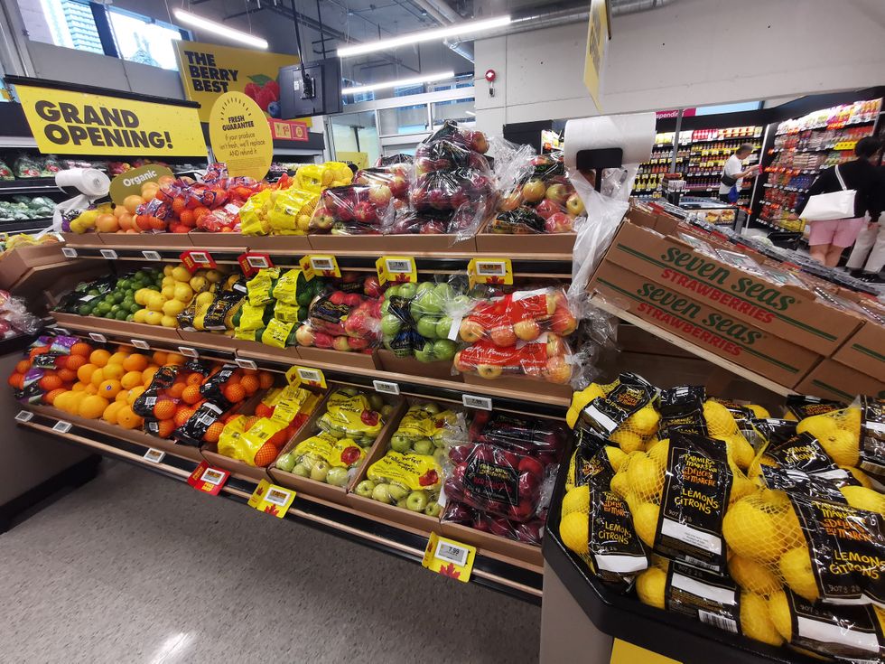 The fruit section at No Frills.