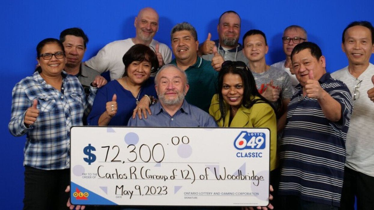 The group of Ontario lottery winners